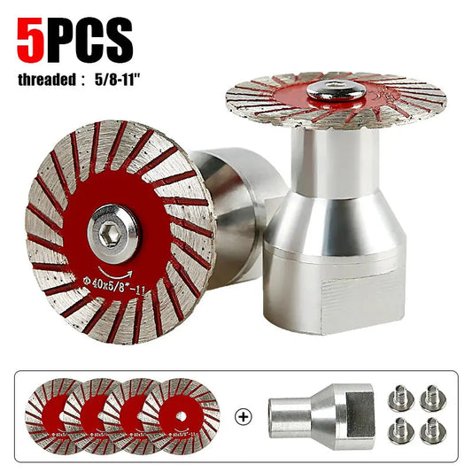 3PCS/5PCS 1.57" Diamond Saw Blades for Granite, Marble, Sandstone, Tombstone & Stone - Angle Grinder Tool for Carving, Lettering in Masonry & DIY,toolupgrade