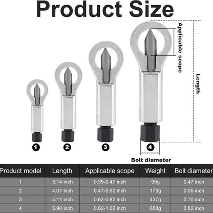 Nut Splitter Tool, Heavy Duty Manual Nut Cracker and Remover, Rusty Nut Breaker for Removing Damaged or Seized Nuts, Summervibes