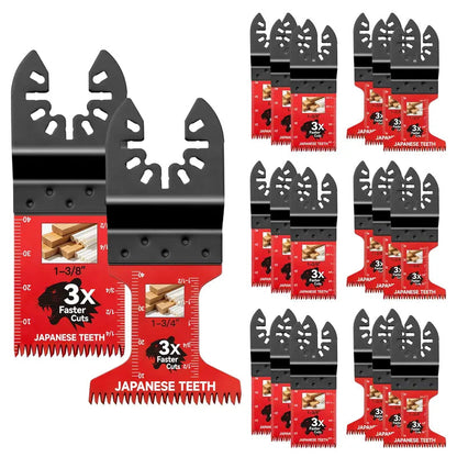 10/20/30/50 Pcs Multitool Professional Japanese Teeth Fast Cutting Oscillating Blade, Compatible with Major Tools, Durable Design, Heavy Duty