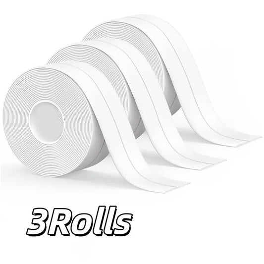 Cinta autoadhesiva blanca para juntas, 1, 2 o 3 rollos de 38 mm × 3,2 m