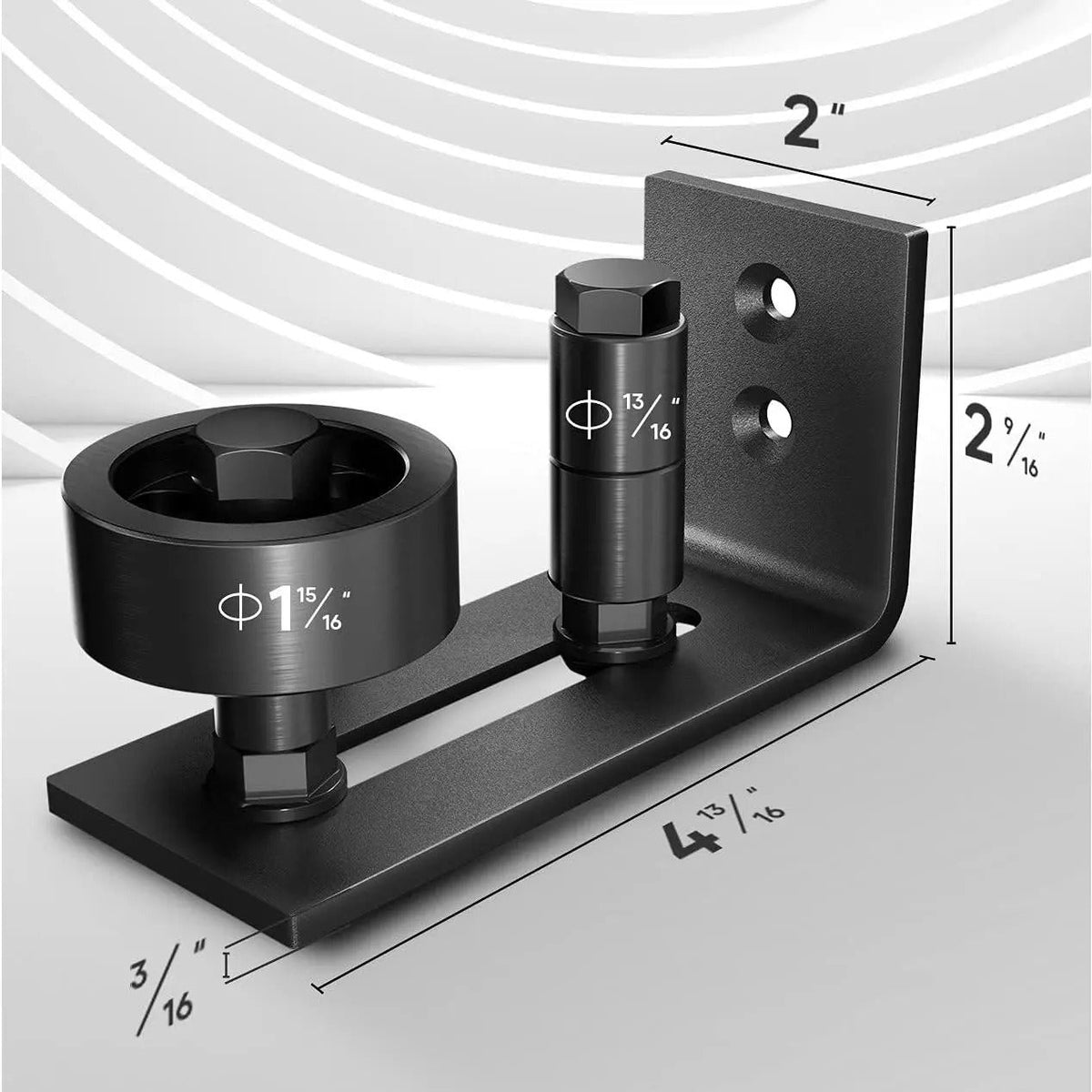 Guía de suelo ajustable para puerta corredera, 1 o 2 piezas