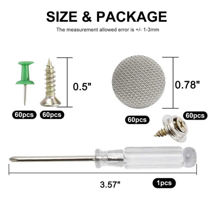 Car Headliner Repair Buttons, 20 / 50 / 100 Pieces
