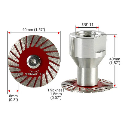 3PCS/5PCS 1.57" Diamond Saw Blades for Granite, Marble, Sandstone, Tombstone & Stone - Angle Grinder Tool for Carving, Lettering in Masonry & DIY,toolupgrade