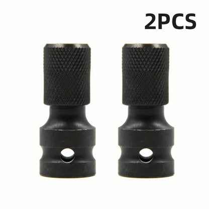 1/2 inch Square Drive to 1/4 inch Hex Female Socket Adapter Converter Chuck Adapter for Impact Air and Electric Wrench