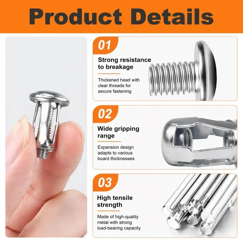 Rivet Locking Nuts, 30 or 90 Pieces