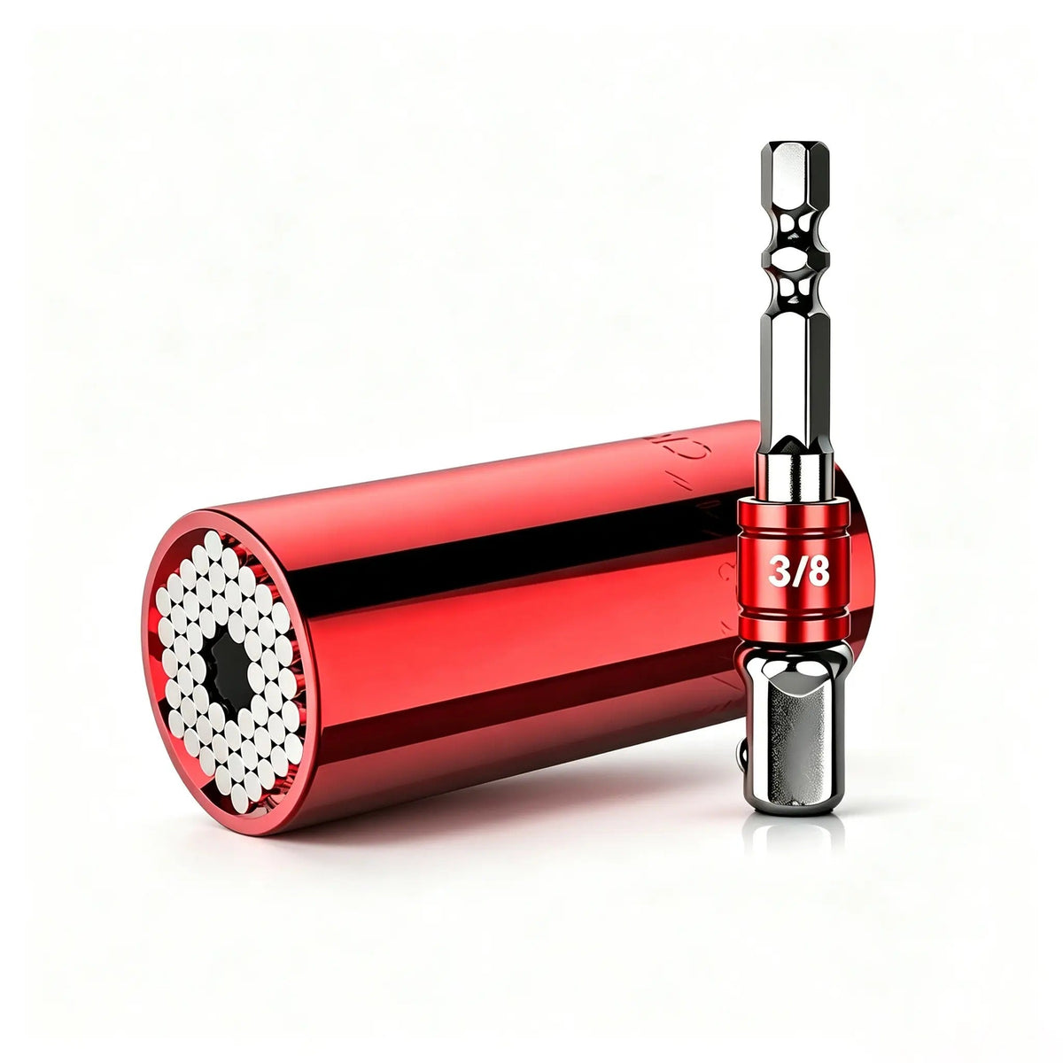Dado autoajustable con adaptador para taladro, 7–19 mm