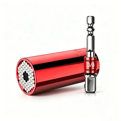 Dado autoajustable con adaptador para taladro, 7–19 mm