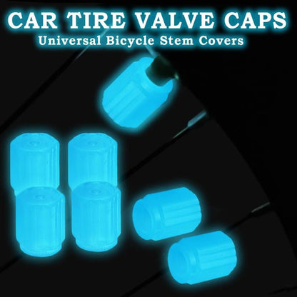 Glow-in-the-Dark Tyre Valve Caps, 8 or 16 Pieces
