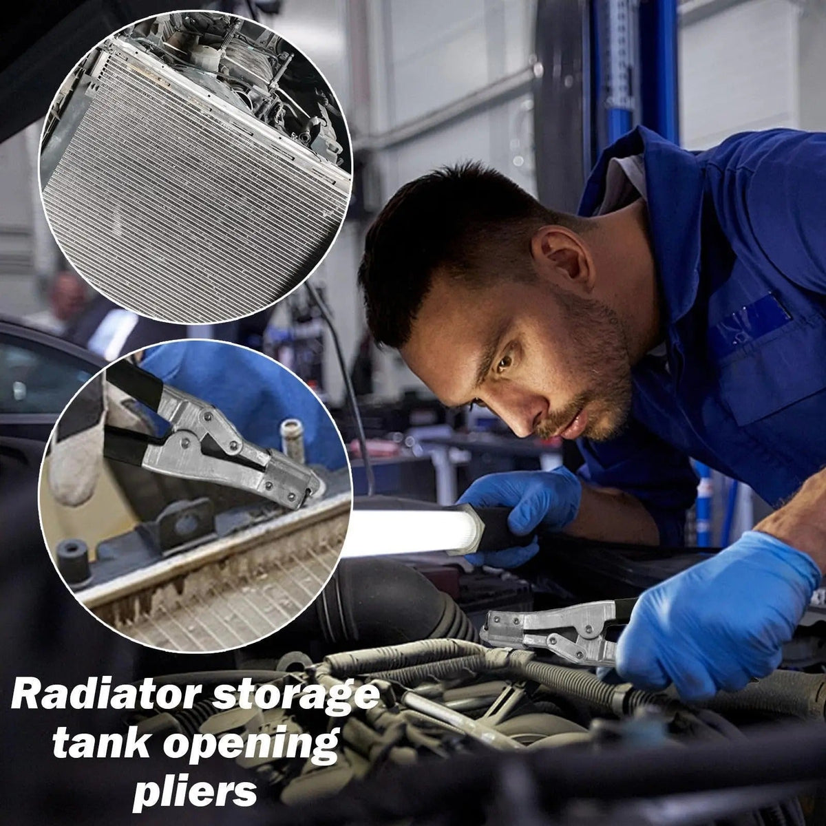 Alicates de reparación de depósito de radiador