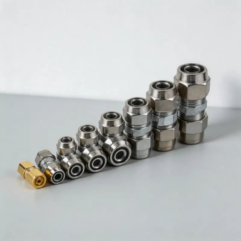 Radiant Straight Air Line Fittings for Trucks, Heavy Duty Push-In Pneumatic Quick Connect Joints, 4-16mm High Temperature Tubing Pipes, Industrial Pipe Fittings & Accessories with Quick & Easy Installation, Tubing Pipes, Pipe Fittings & Accessories