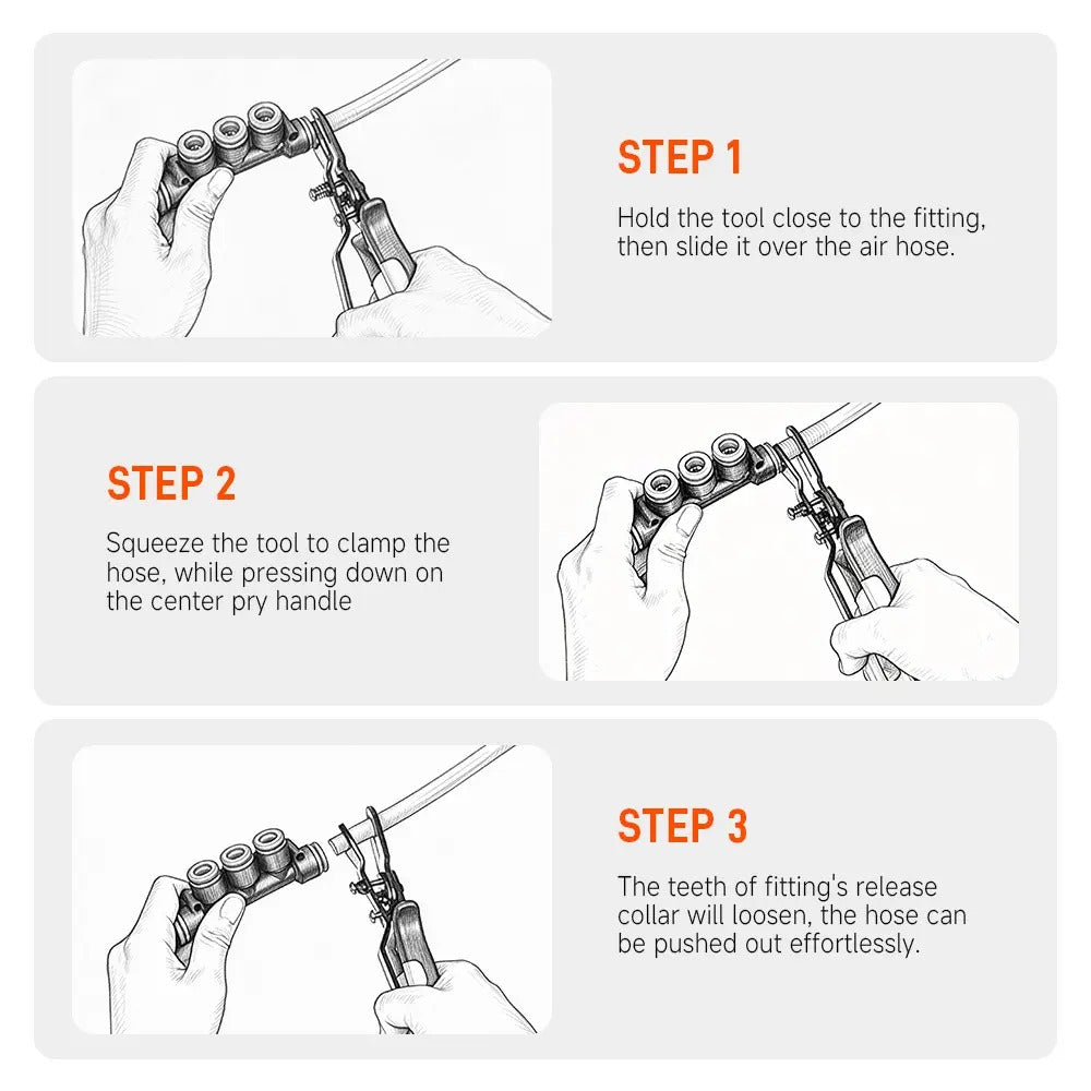 Air Hose Connector Removal Pliers, Size Options