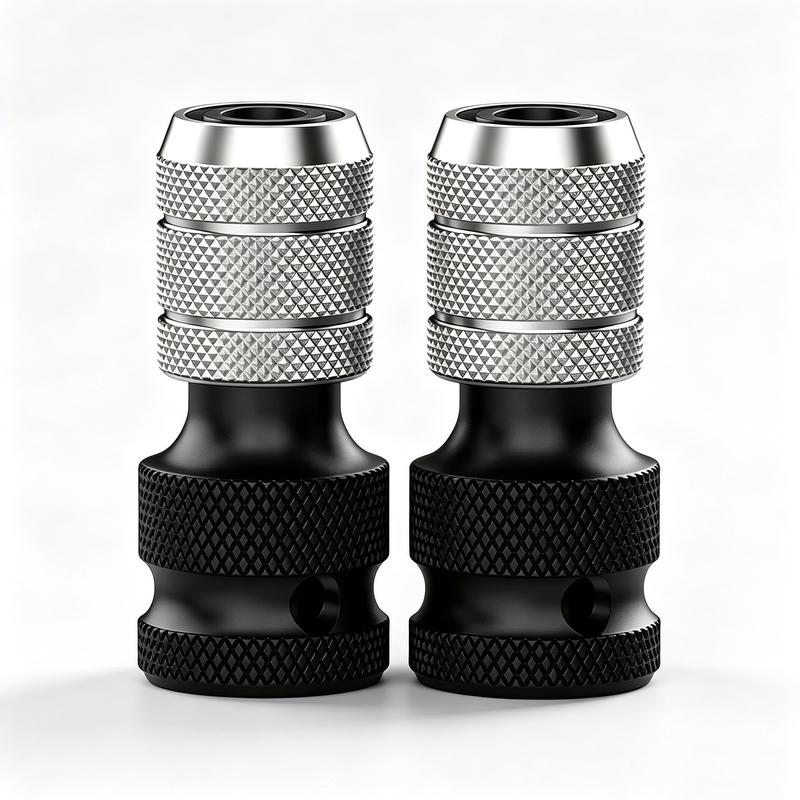 1/2 inch Square Drive to 1/4 inch Hex Female Socket Adapter Converter Chuck Adapter for Impact Air and Electric Wrench