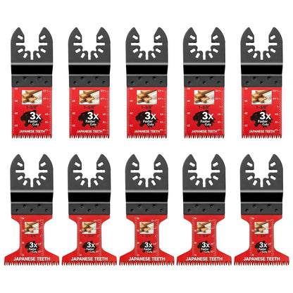10/20/30/50 Pcs Multitool Professional Japanese Teeth Fast Cutting Oscillating Blade, Compatible with Major Tools, Durable Design, Heavy Duty