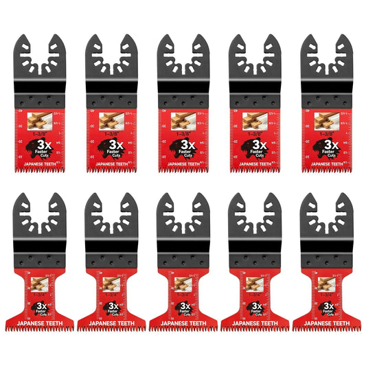 10/20/30/50 Pcs Multitool Professional Japanese Teeth Fast Cutting Oscillating Blade, Compatible with Major Tools, Durable Design, Heavy Duty