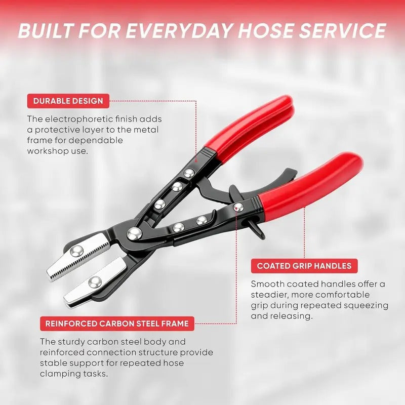 Ratchet Hose Pinch-Off Pliers, 8 / 10 / 12 in