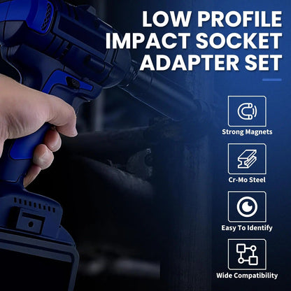 Low-Profile Socket Adapters, 4 Pieces