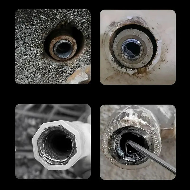 Pipe Extractor Tool, Faucet Pipe Break Puller, Damaged Faucet Bolt Remover Tool for Water System Valve Replacement Construction Site Home Apartment