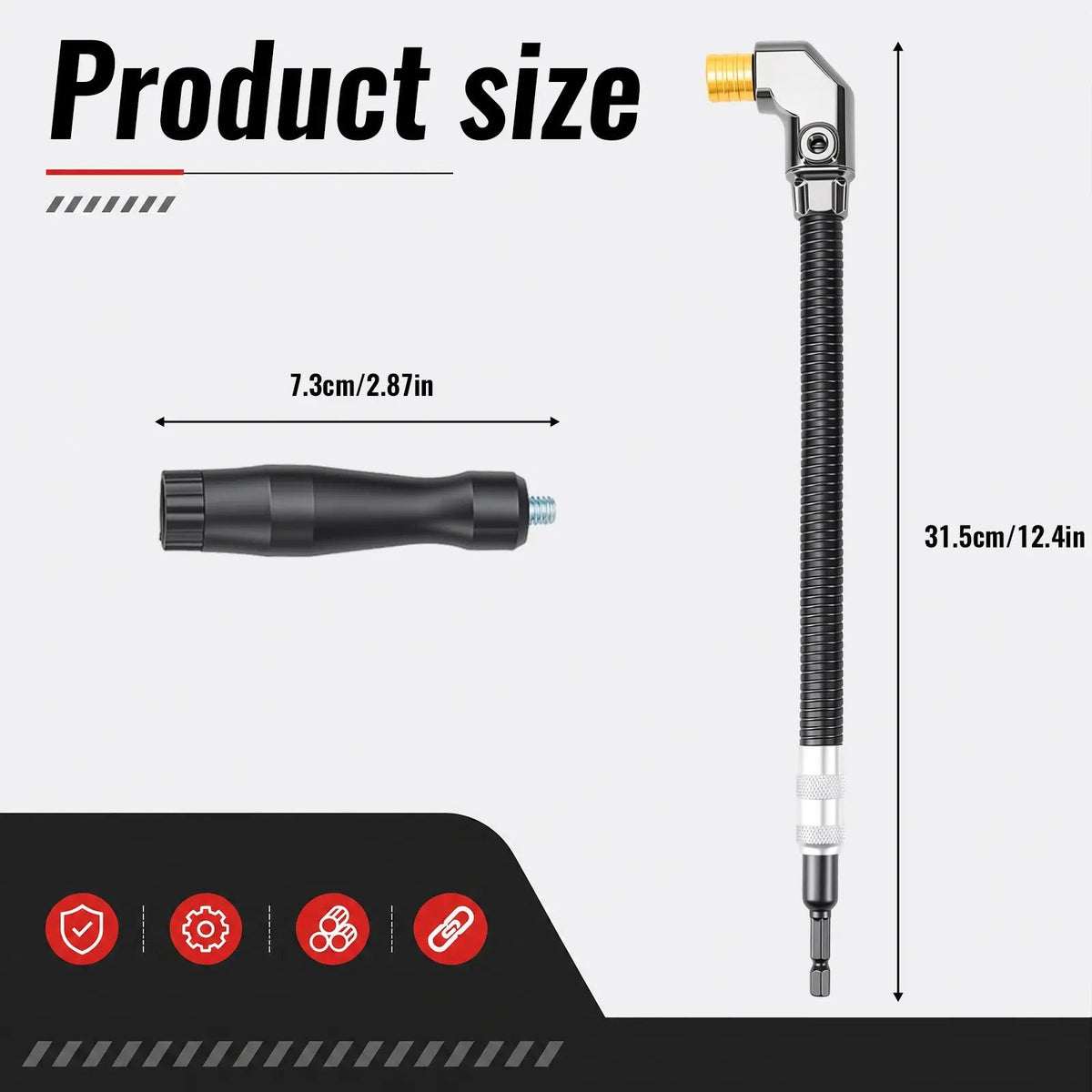 Adaptador de taladro de 90 grados para espacios reducidos