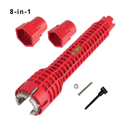 Kit de llave de carraca para grifo, opciones 5 en 1 u 8 en 1