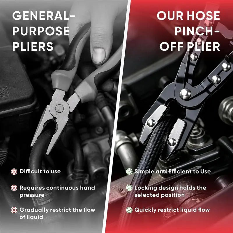 Ratchet Hose Pinch-Off Pliers, 8 / 10 / 12 in