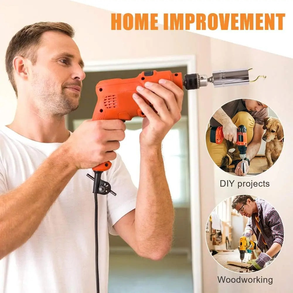 Dado autoajustable con adaptador para taladro, 7–19 mm