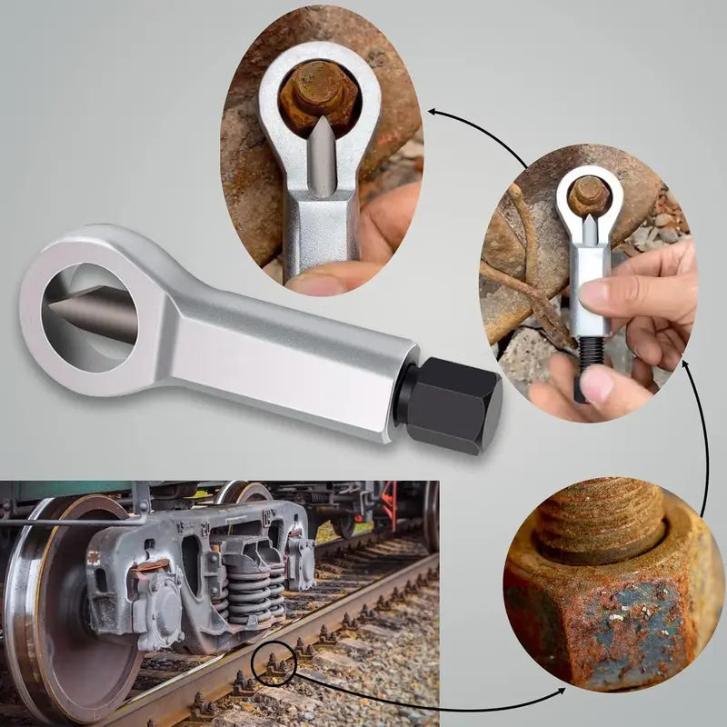 Nut Splitter Tool, Heavy Duty Manual Nut Cracker and Remover, Rusty Nut Breaker for Removing Damaged or Seized Nuts, Summervibes