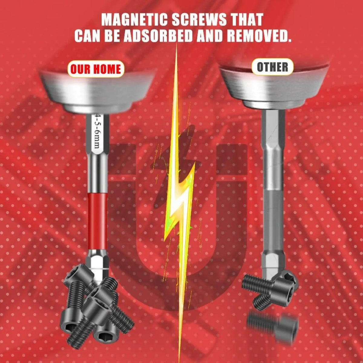 Hex Socket Screwdriver Bits, 3 or 6 Pieces