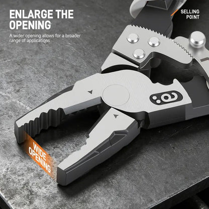 Self-Locking Ratchet Pliers, Random Red or Orange Handle