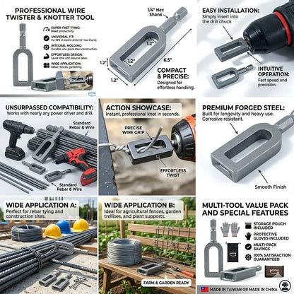 Wire Twisting Tool, No. 9 / No. 11 Options
