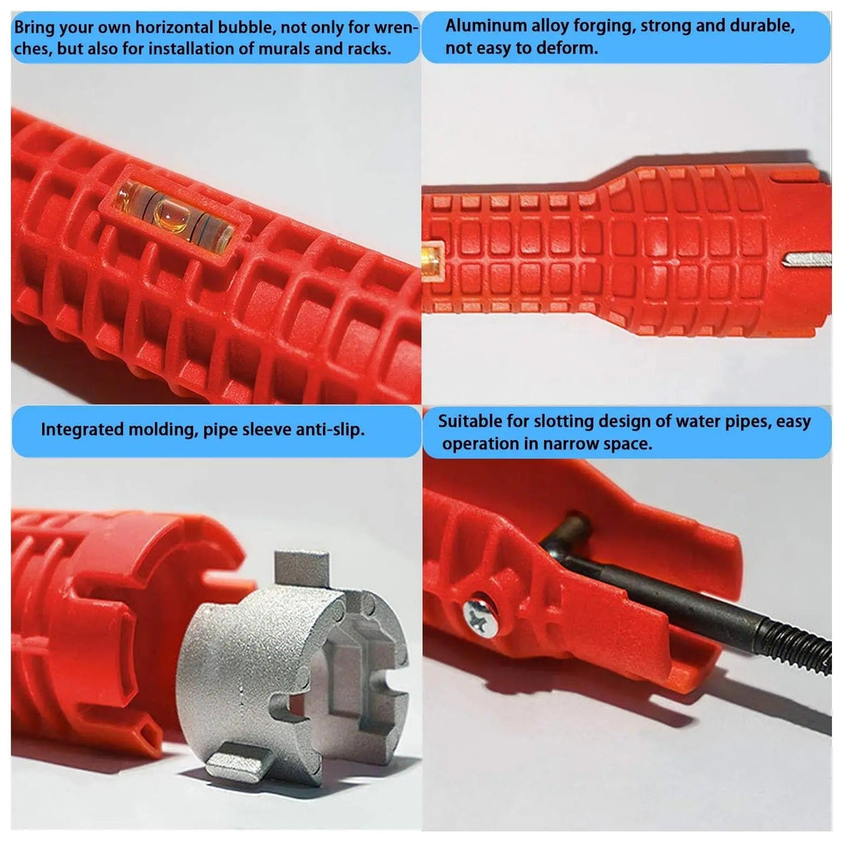 Kit de llave de carraca para grifo, opciones 5 en 1 u 8 en 1