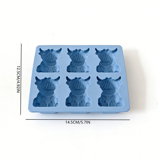 Molde para hielo con forma de vaca Highland