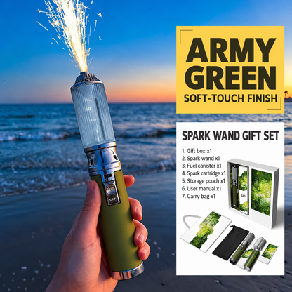 2-in-1 Reusable Spark Wand & Outdoor Torch with Replaceable Cartridge – Party & Celebration Gift