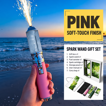 2-in-1 Reusable Spark Wand & Outdoor Torch with Replaceable Cartridge – Party & Celebration Gift